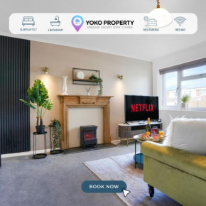 Blandford House with Free Parking, Fast Wifi, Smart TV with Netflix and Private Garden by Yoko Property